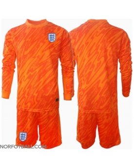 Billige Fotballdrakt England Keeper Replika Hjemmedraktsett Barn EM 2024 Langermet (med bukser)